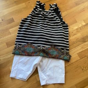 Summer short and halter top outfit.